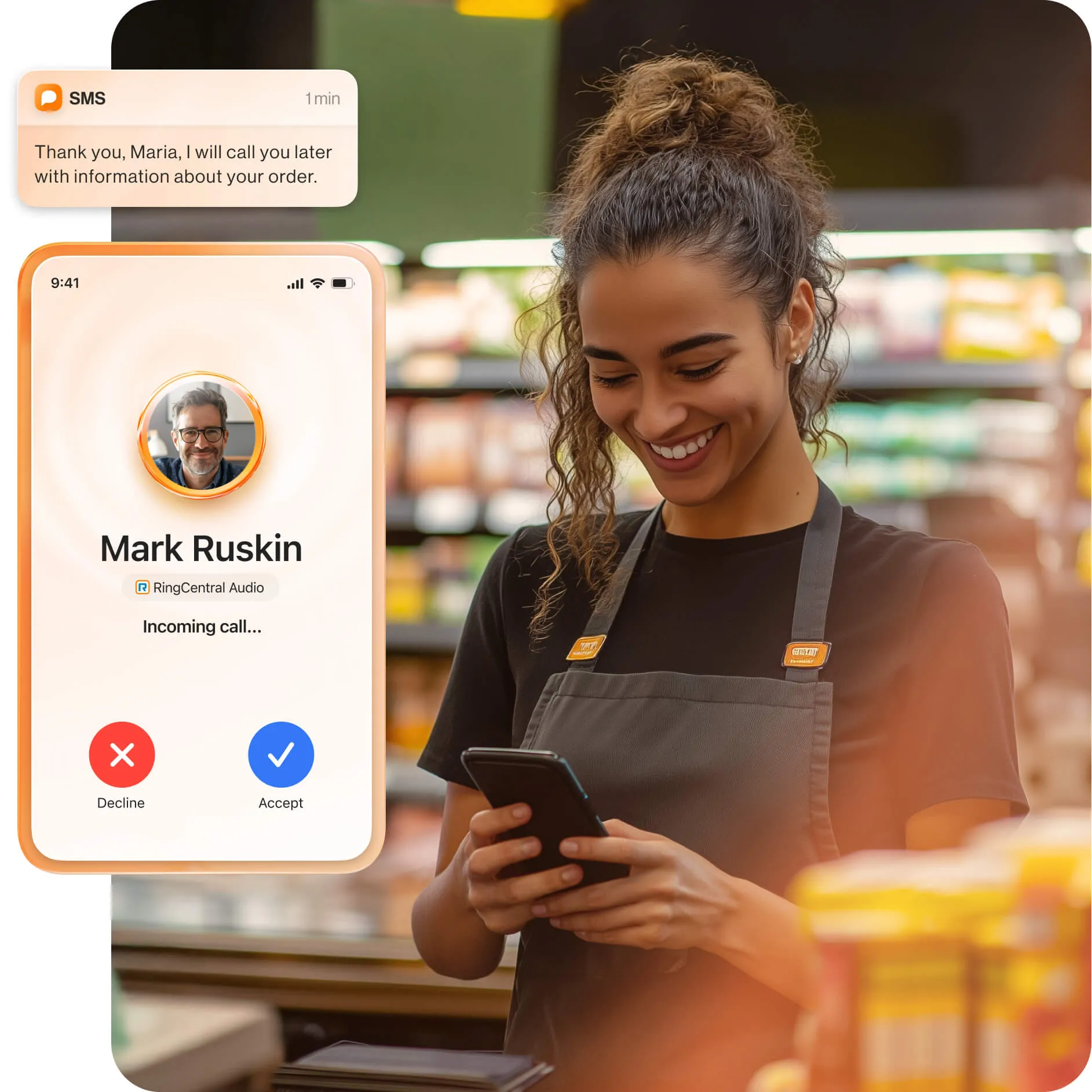 Never miss a call or text with RingCentral