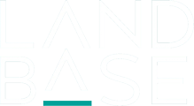Landbase logo in white